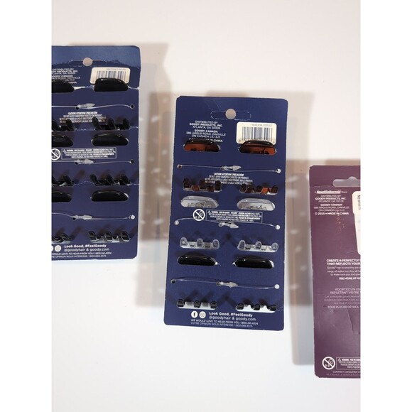 Lot Bundle Goody Medium Claw Clips 6 count Goody Mini Claw Clips 15 count - Picture 7 of 8